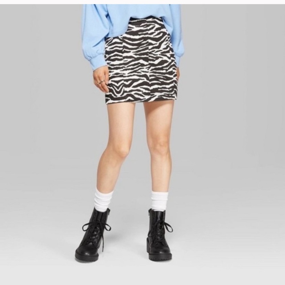 Wild Fable Zebra Print Skirt